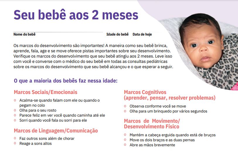 etapas do desenvolvimento infantil checklist